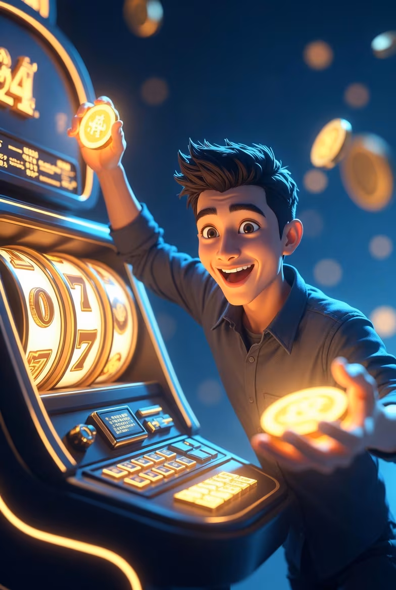 Goldene virtuelle Coins der woapartments-Plattform